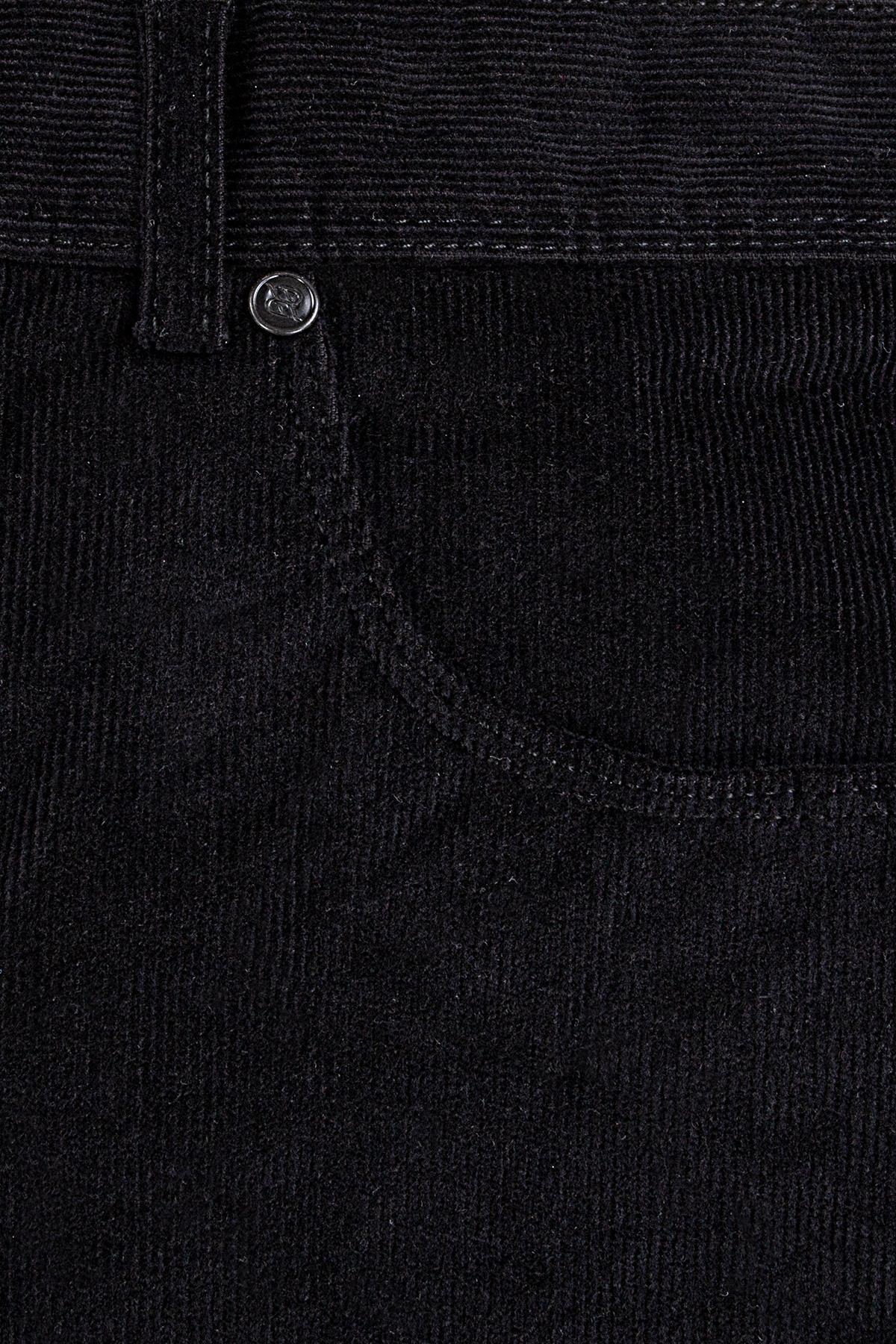 Erkek Siyah Kadife Spor Pantolon