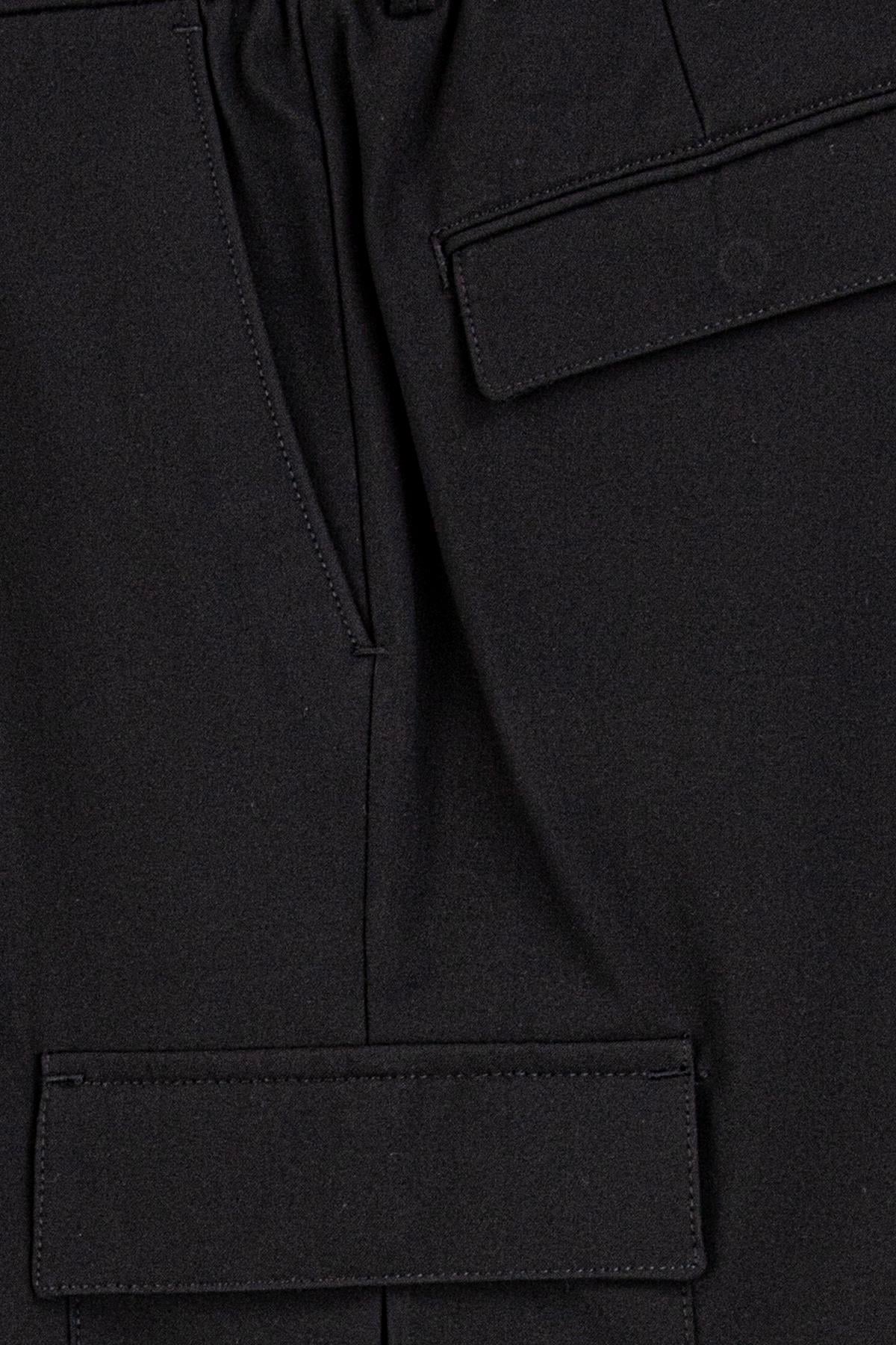 Erkek Siyah Kargo Pantolon