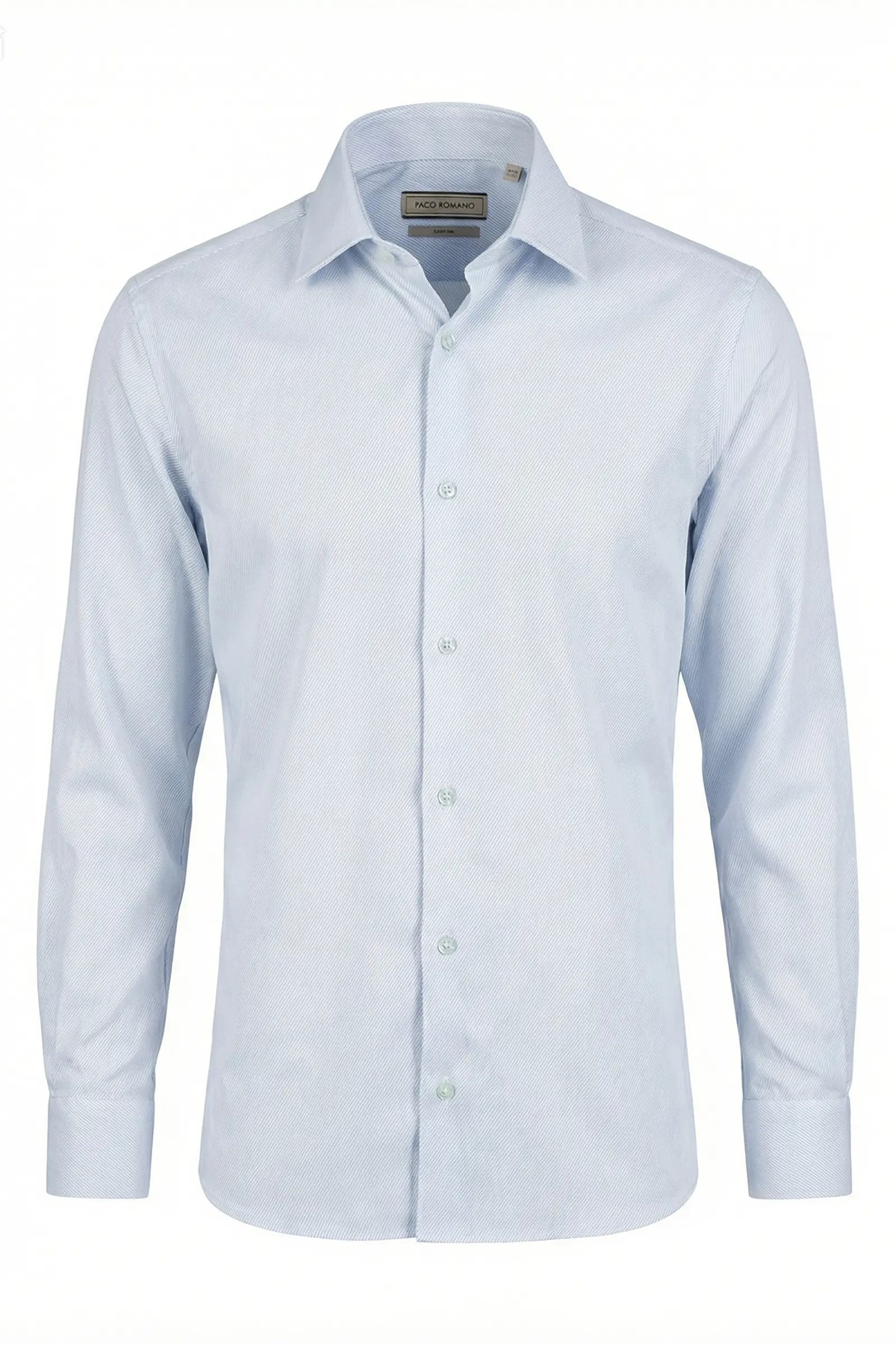 Erkek Slim Fit Açık Mavi Gömlek