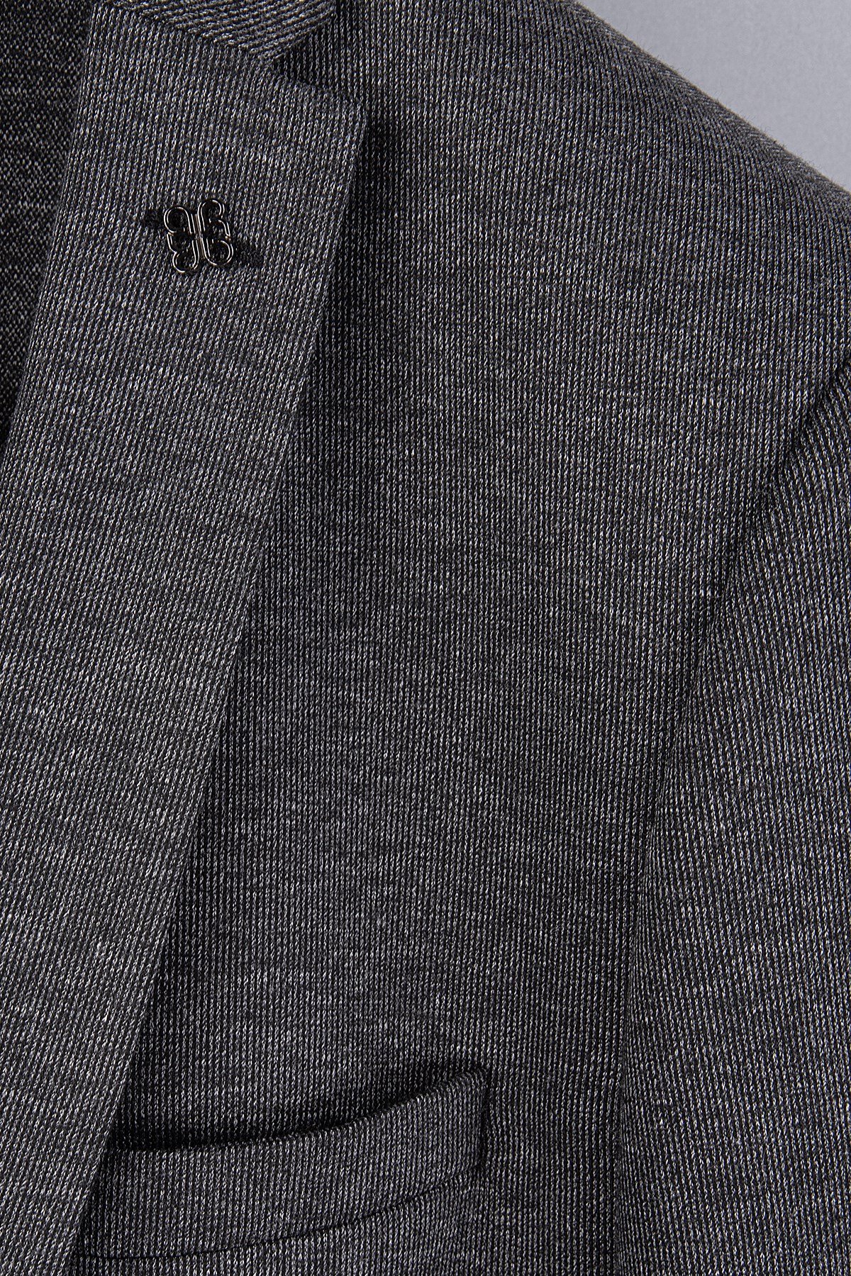 Erkek Slim Fit Mono Yaka Füme Takım Elbise