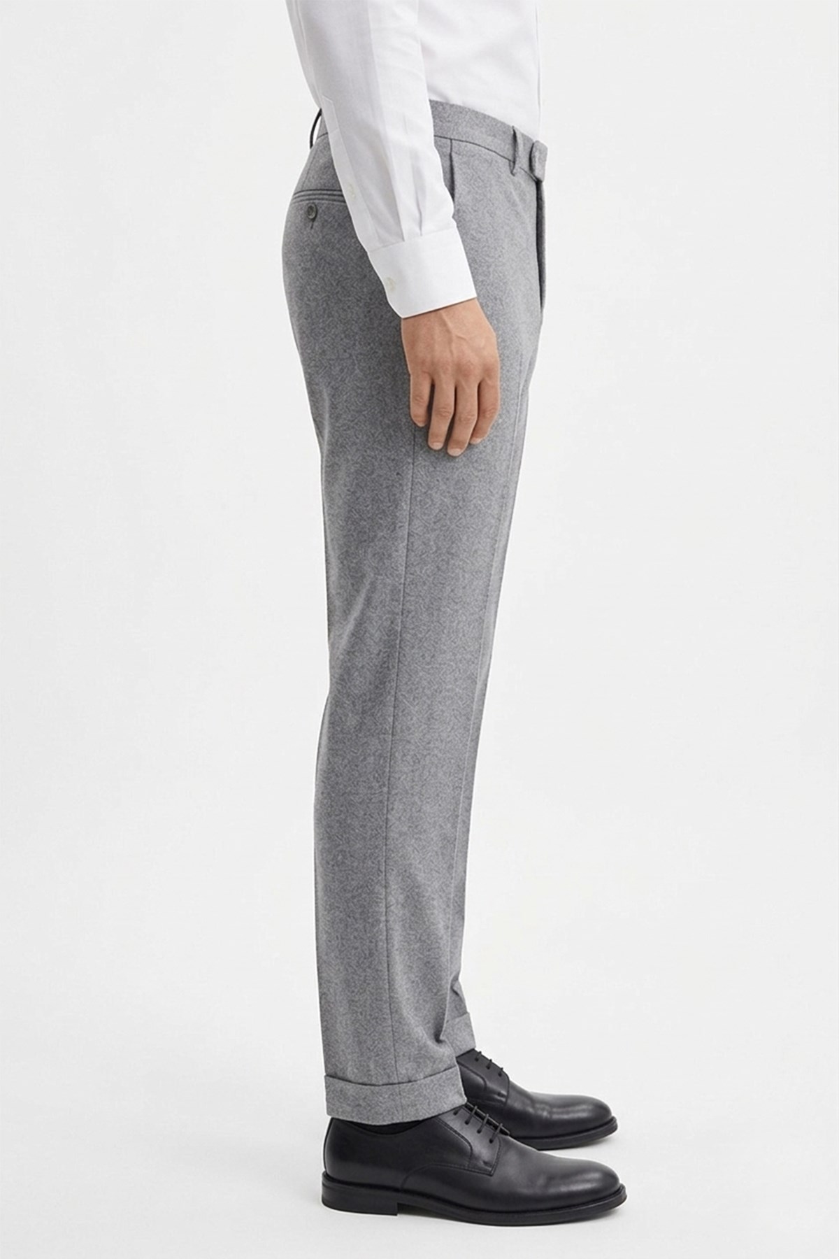 Erkek Gri Slim Fit Pantolon