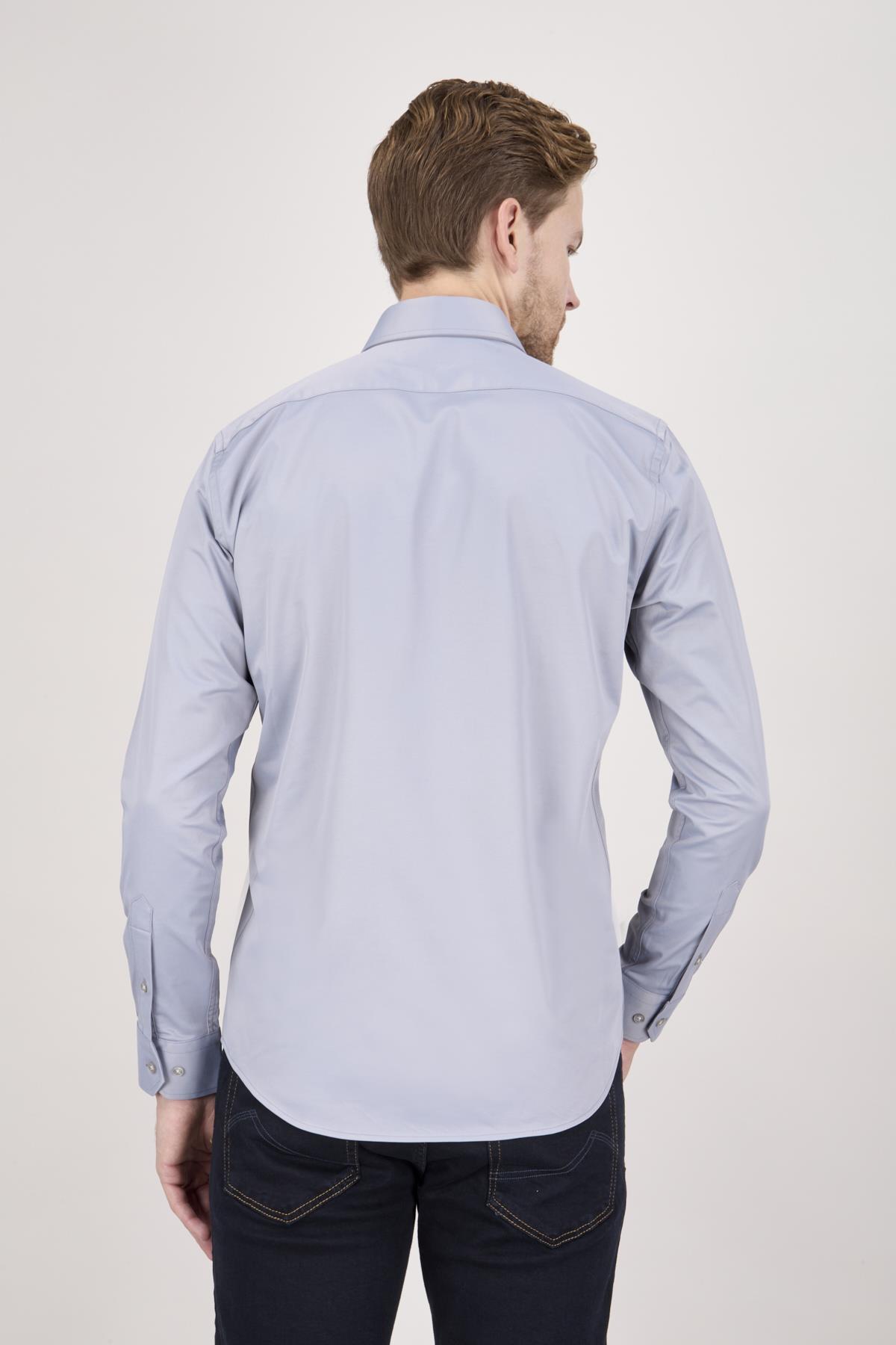 Erkek Gri Slim Fit Gömlek
