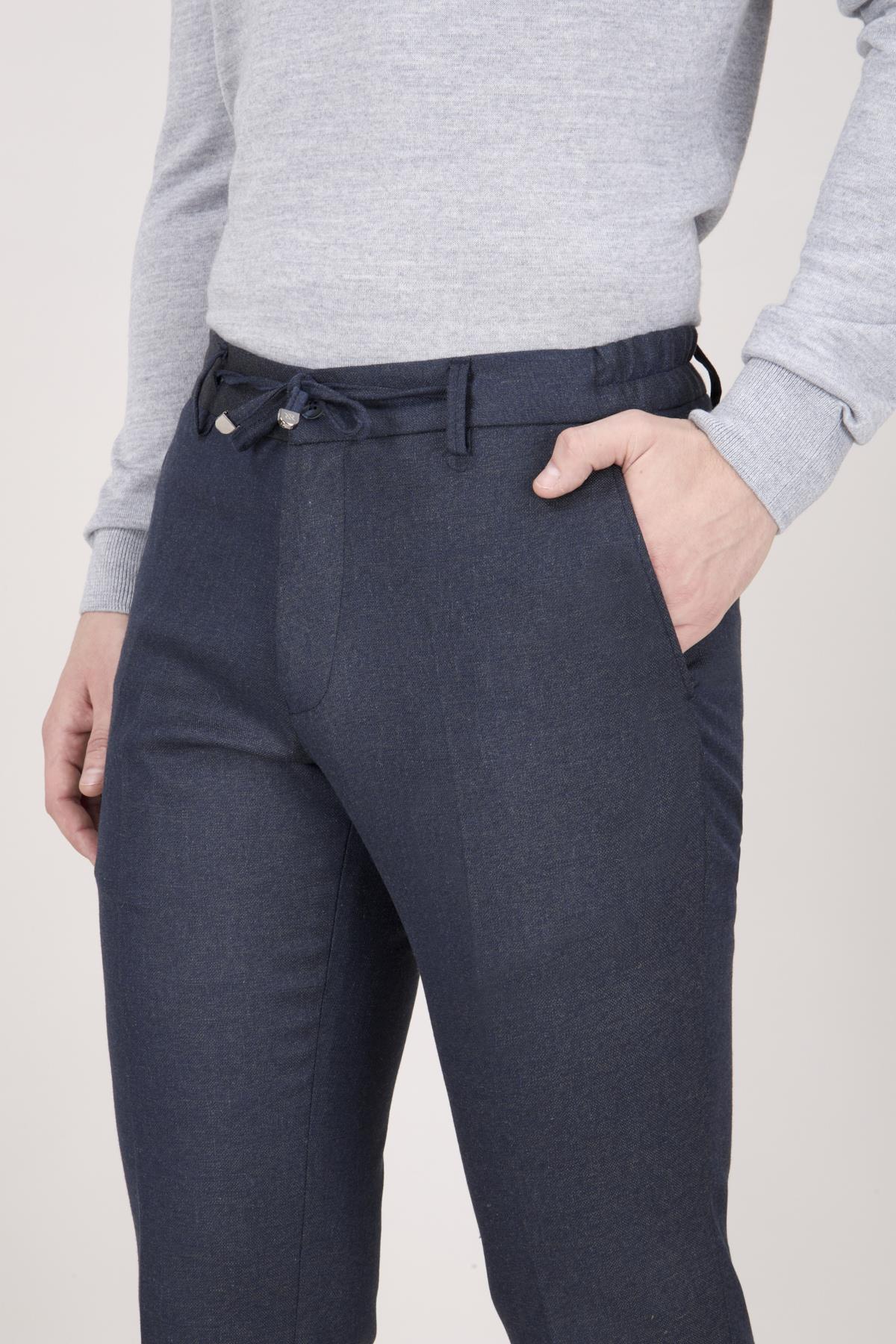 Erkek İndigo Spor Pantolon