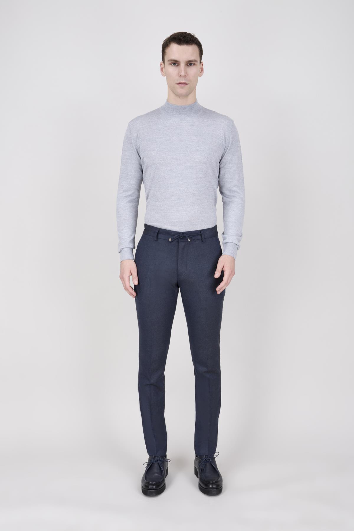 Erkek İndigo Spor Pantolon
