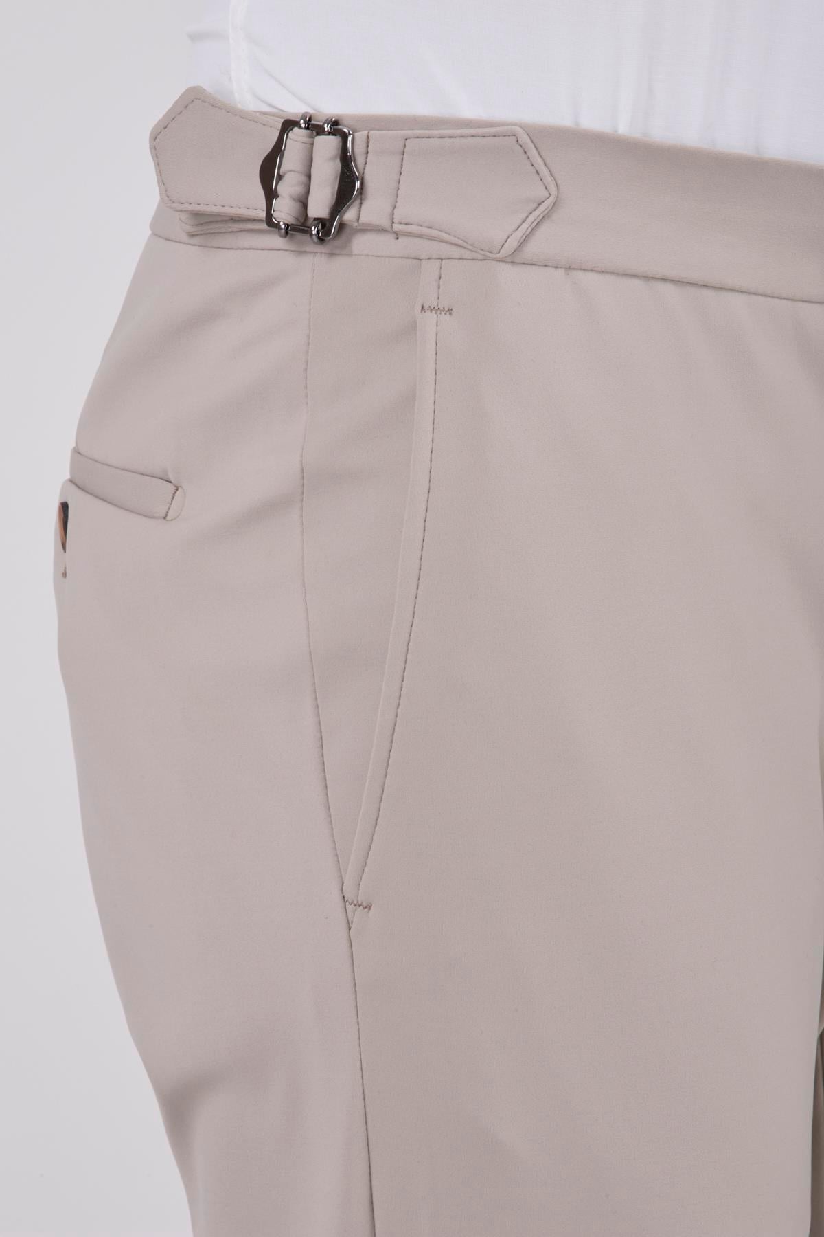 Erkek Koyu Bej Spor Pantolon