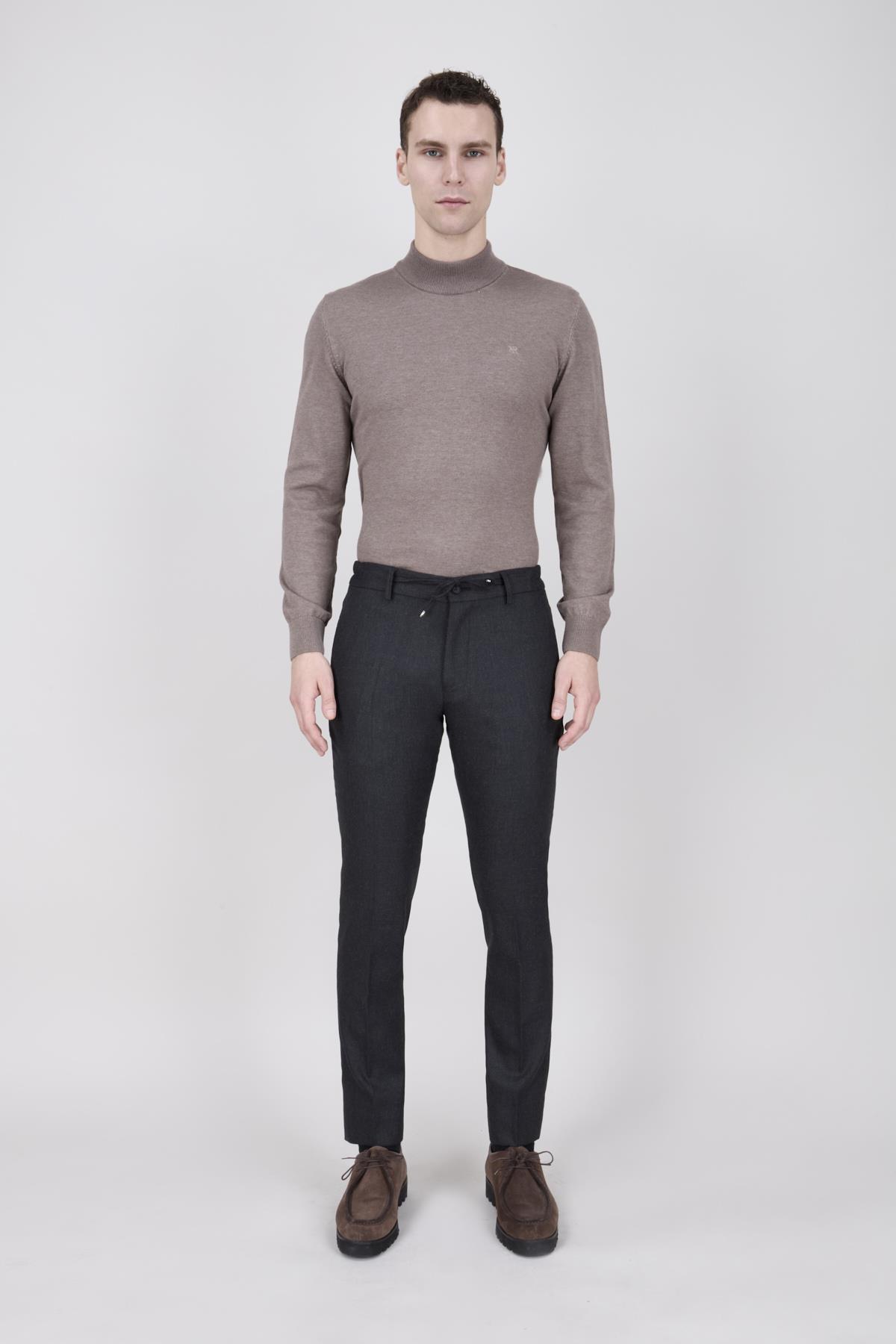 Erkek Kahverengi Spor Pantolon