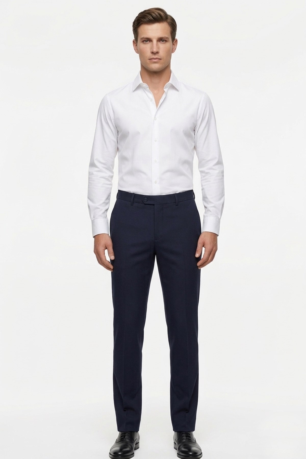 Erkek Lacivert Slim Fit Pantolon