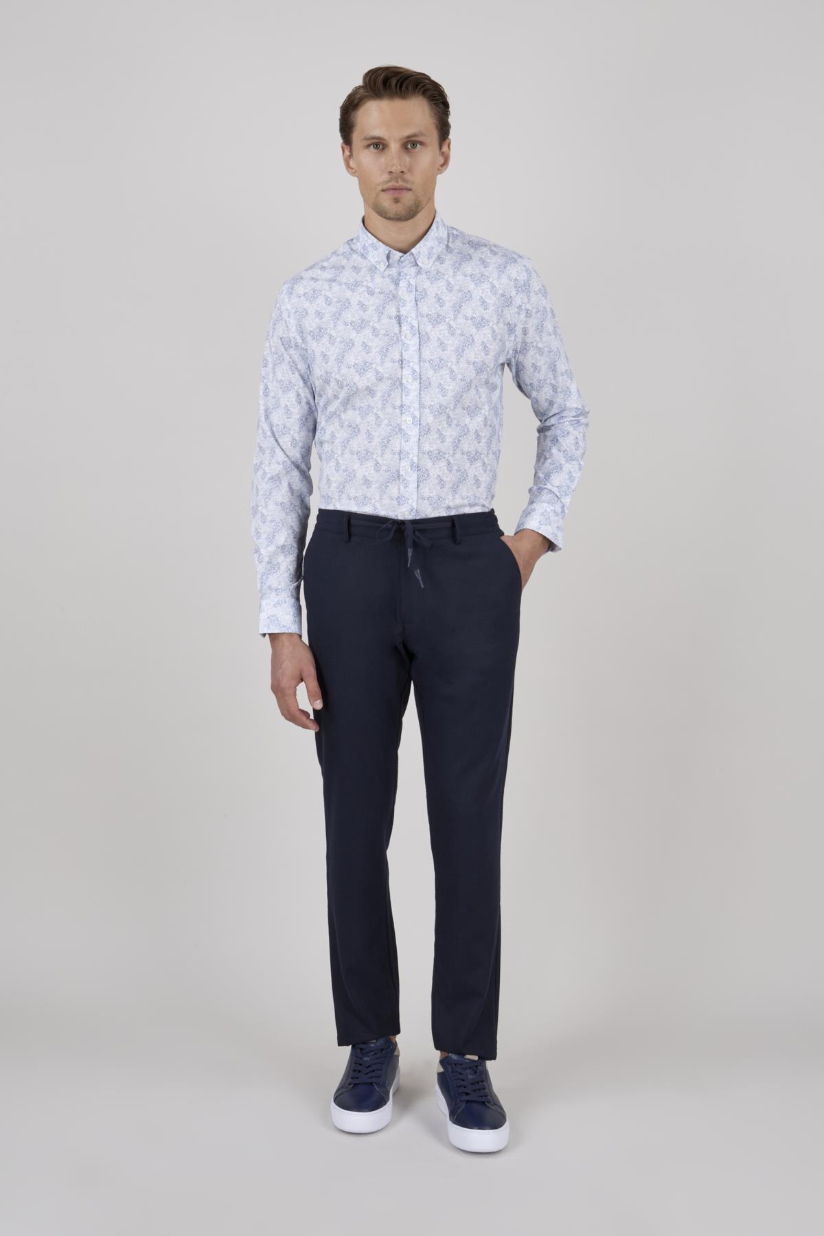 Erkek Lacivert Jogger Pantolon