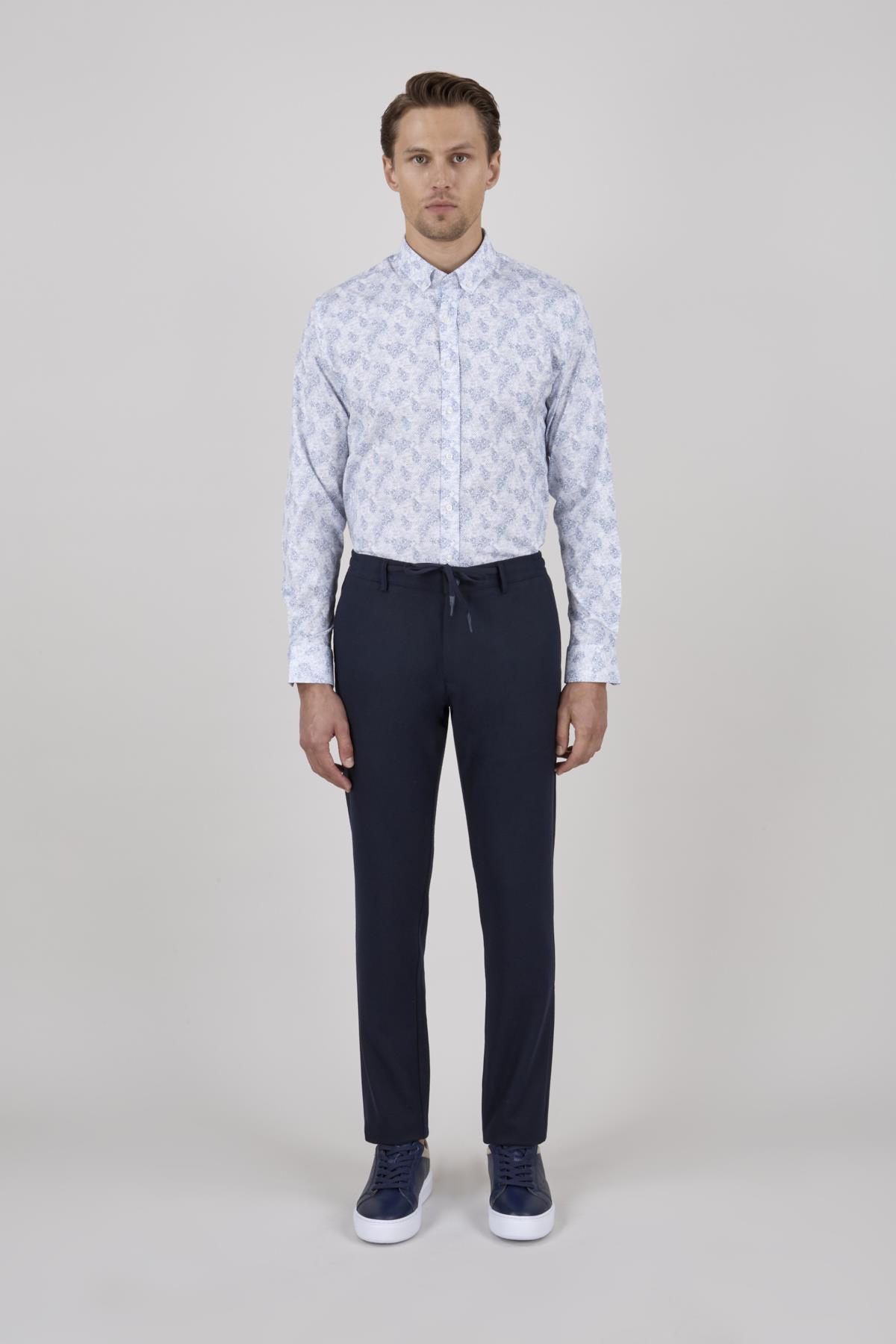 Erkek Lacivert Jogger Pantolon