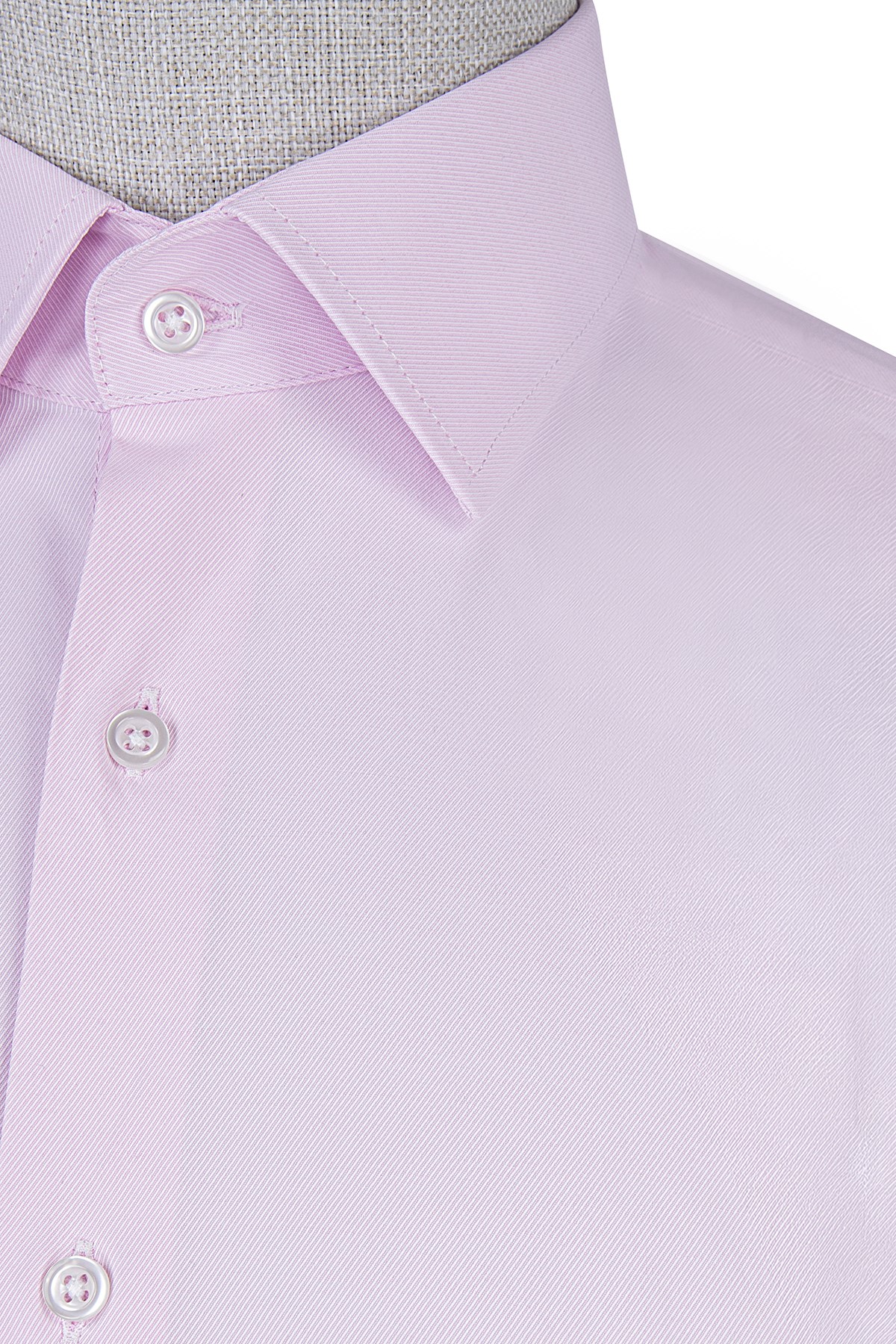 Erkek Slim Fit Pembe Gömlek