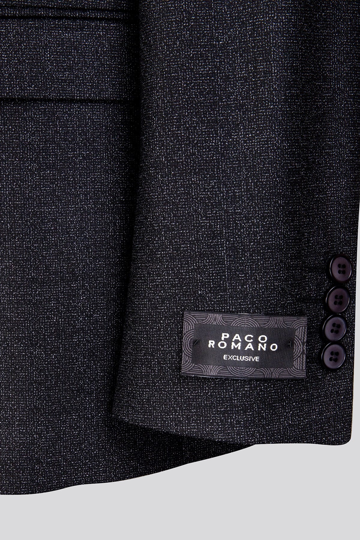 Erkek Slim Fit Mono Yaka Çıkarılabilir Kapitone Astarlı Siyah Ceket