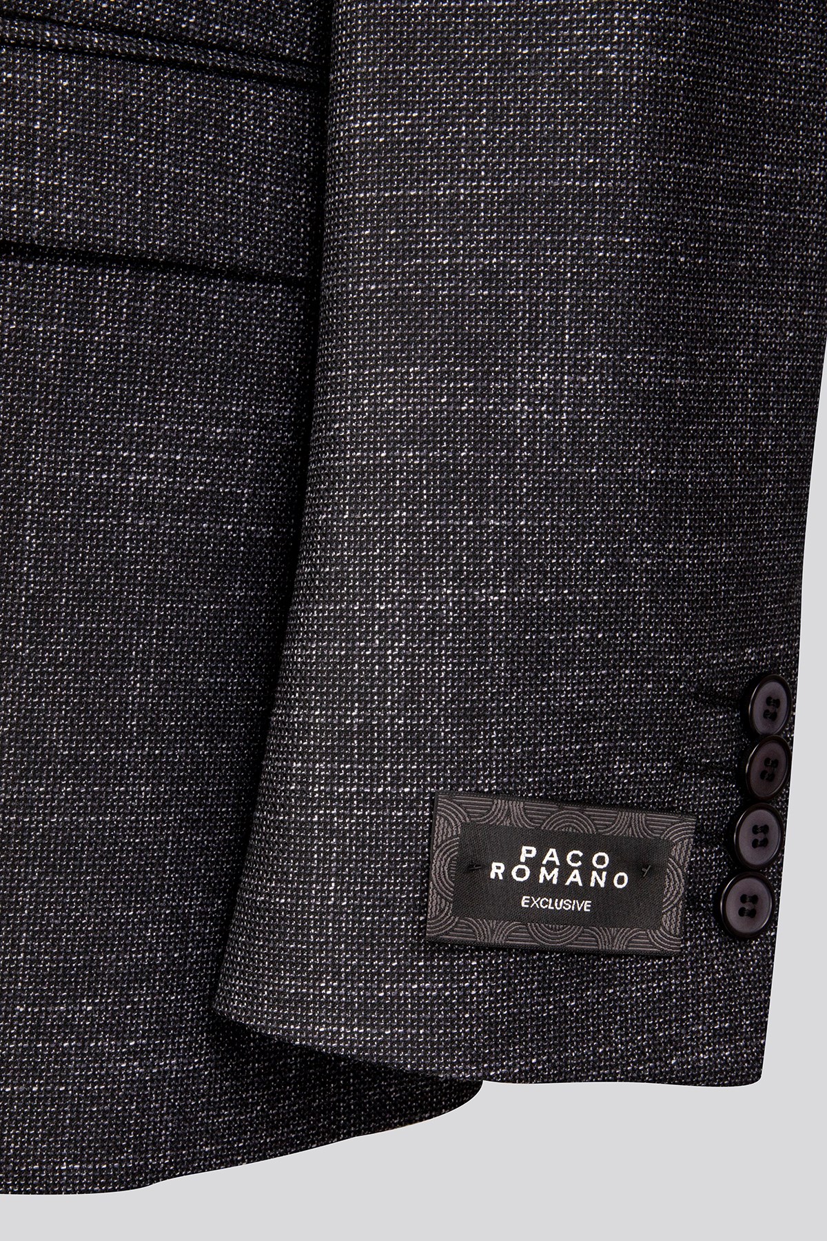 Erkek Slim Fit Mono Yaka Çıkarılabilir Kapitone Astarlı Siyah Ceket