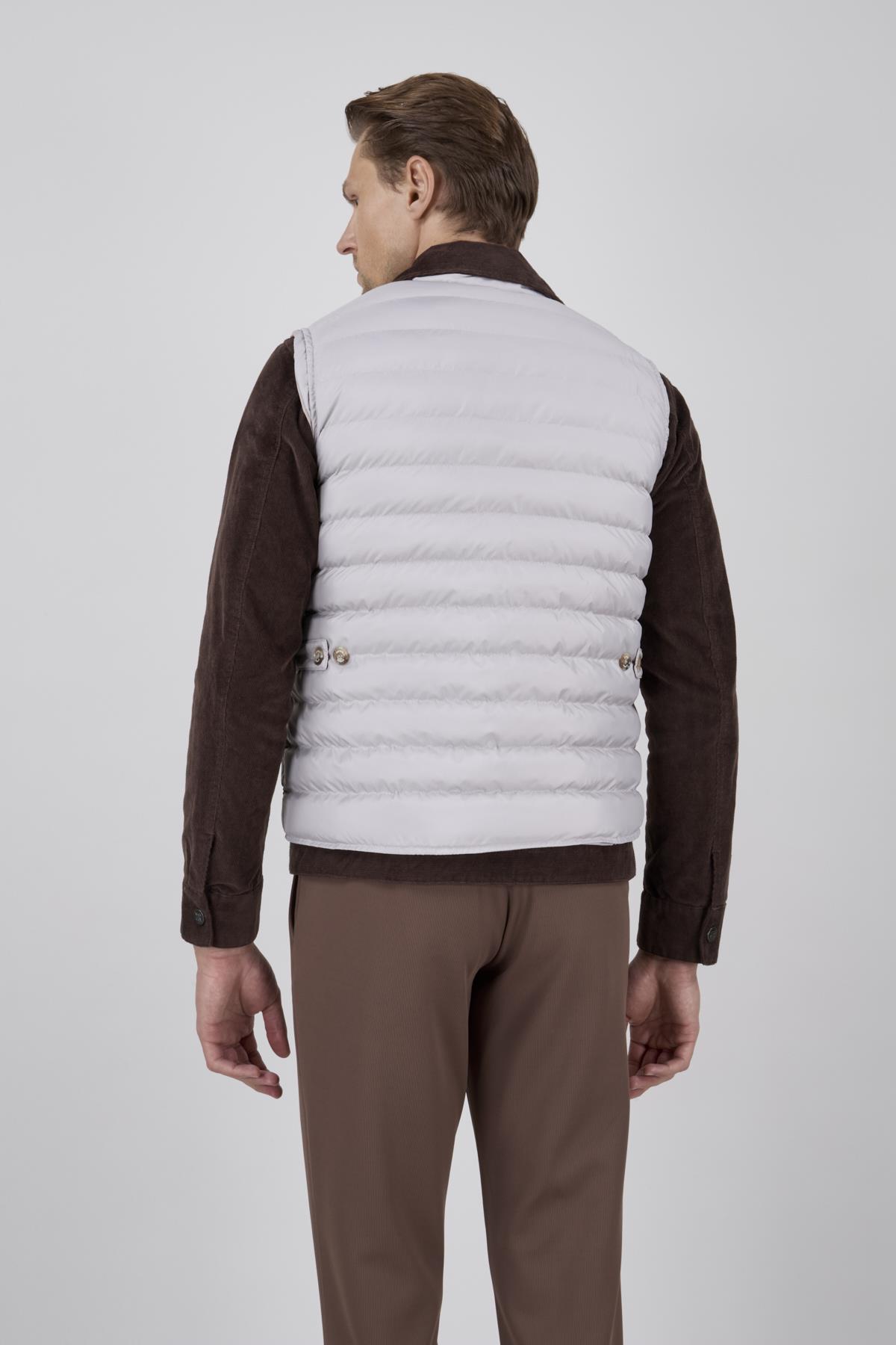 Erkek Taş Kapitone Şişme Yelek