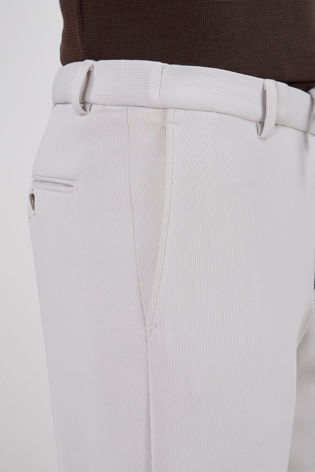 Erkek Taş Rengi Slim Fit Pantolon