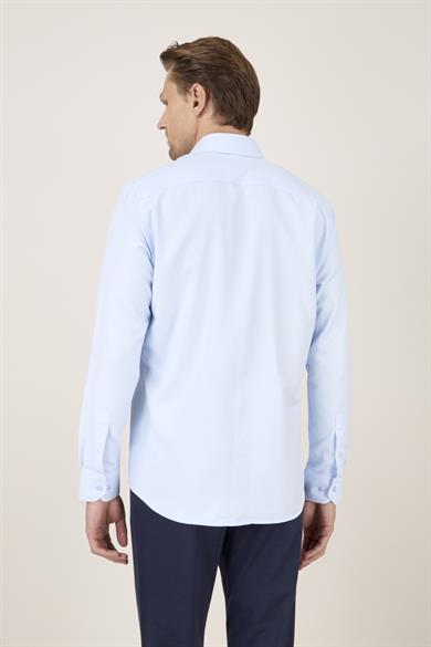Erkek Slim Fit Açık Mavi Gömlek