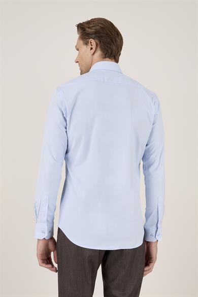 Erkek Slim Fit Açık Mavi Gömlek