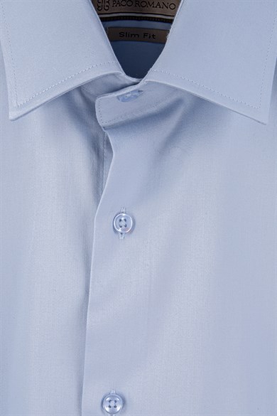 Erkek Slim Fit Açık Mavi Gömlek