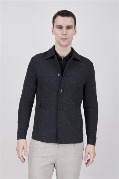 Erkek Antrasit Casual Ceket