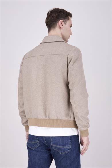 Erkek Bej Kaşe Mont