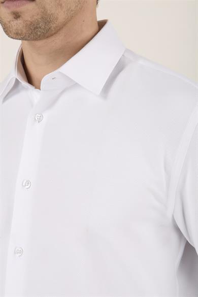 Erkek Slim Fit Beyaz Gömlek