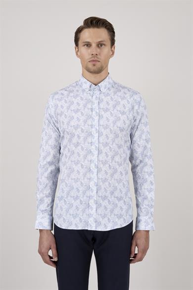 Erkek Beyaz Slim Fit Gömlek