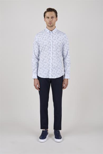 Erkek Beyaz Slim Fit Gömlek
