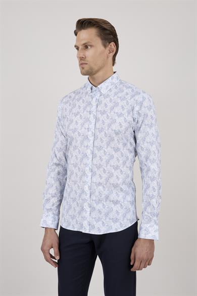 Erkek Beyaz Slim Fit Gömlek