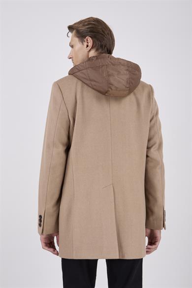 Erkek Camel Kaşe Kaban
