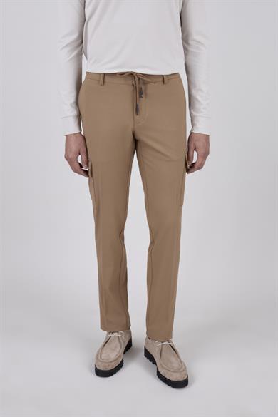 Erkek Camel Kargo Pantolon