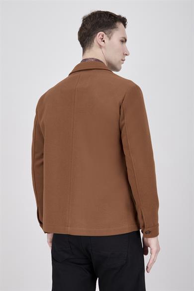 Erkek Camel Bebe Yaka Mont