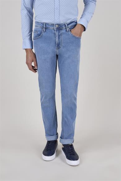 Erkek Açık Mavi Kot Pantolon