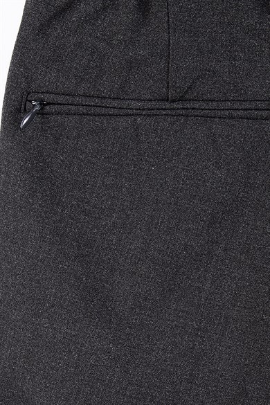 Erkek Antrasit Bağcıklı Casual Pantolon