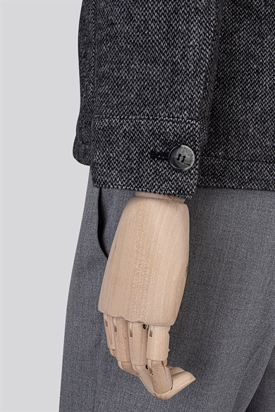 Erkek Antrasit Bebe Yaka Mont