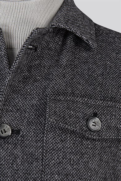 Erkek Antrasit Bebe Yaka Mont