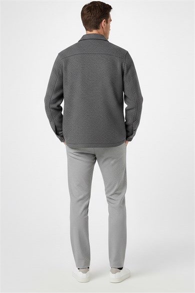 Erkek Antrasit Bebe Yaka Mont