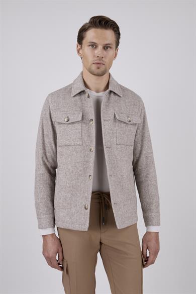 Erkek Bej Bebe Yaka Mont