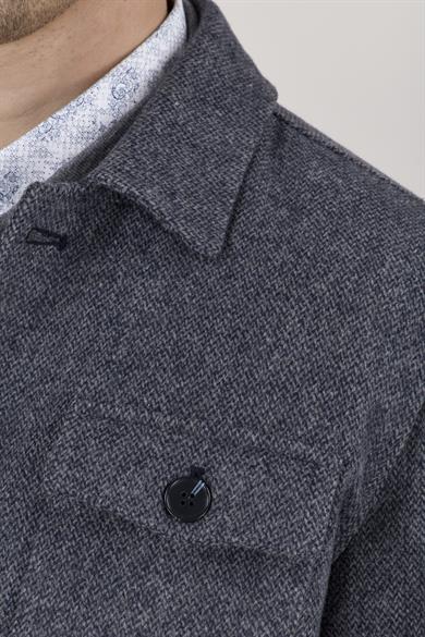 Erkek Lacivert Bebe Yaka Mont