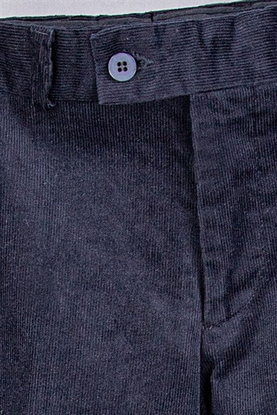 Erkek Lacivert Kadife Spor Pantolon