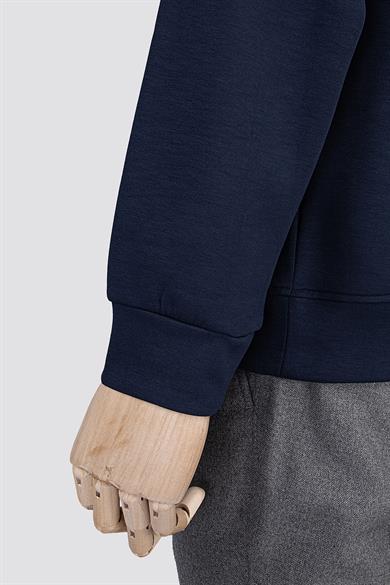 Erkek Lacivert Kapüşonlu Sweatshırt