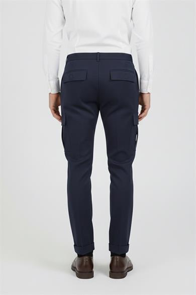 Erkek Lacivert Kargo Pantolon