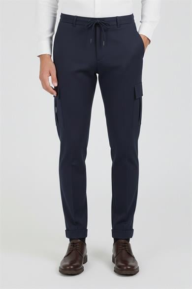 Erkek Lacivert Kargo Pantolon