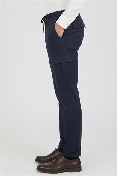 Erkek Lacivert Kargo Pantolon
