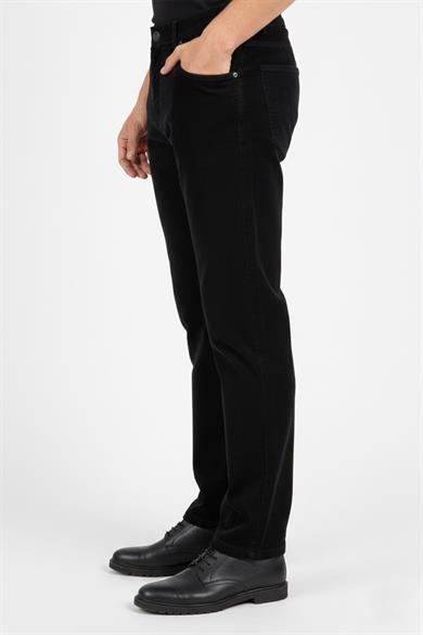 Erkek Siyah Kadife Spor Pantolon
