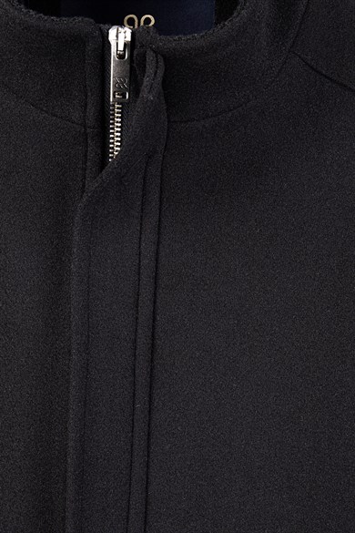 Erkek Siyah Kaşe Mont