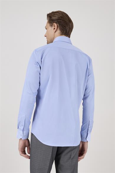 Erkek Slim Fit Açık Mavi Gömlek