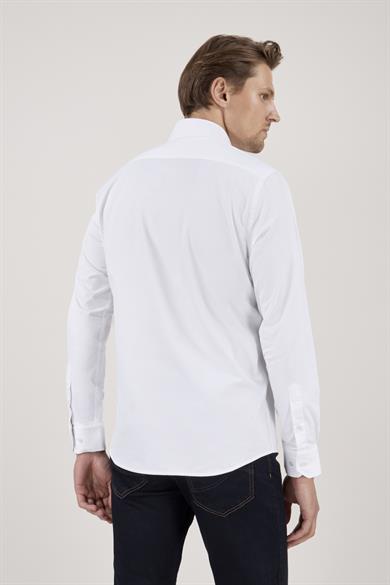 Erkek Slim Fit Beyaz Gömlek