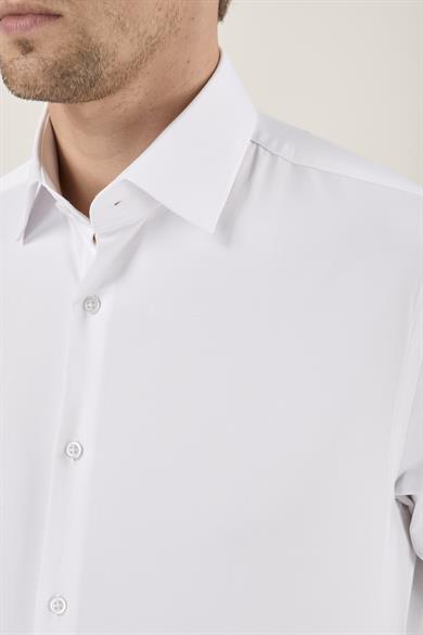 Erkek Slim Fit Beyaz Gömlek