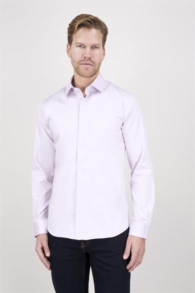 Erkek Slim Fit Lila Gömlek