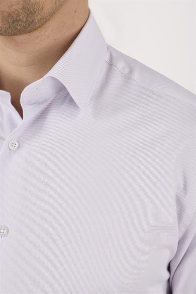 Erkek Slim Fit Lila Gömlek