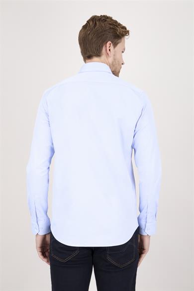 Erkek Slim Fit Mavi Gömlek